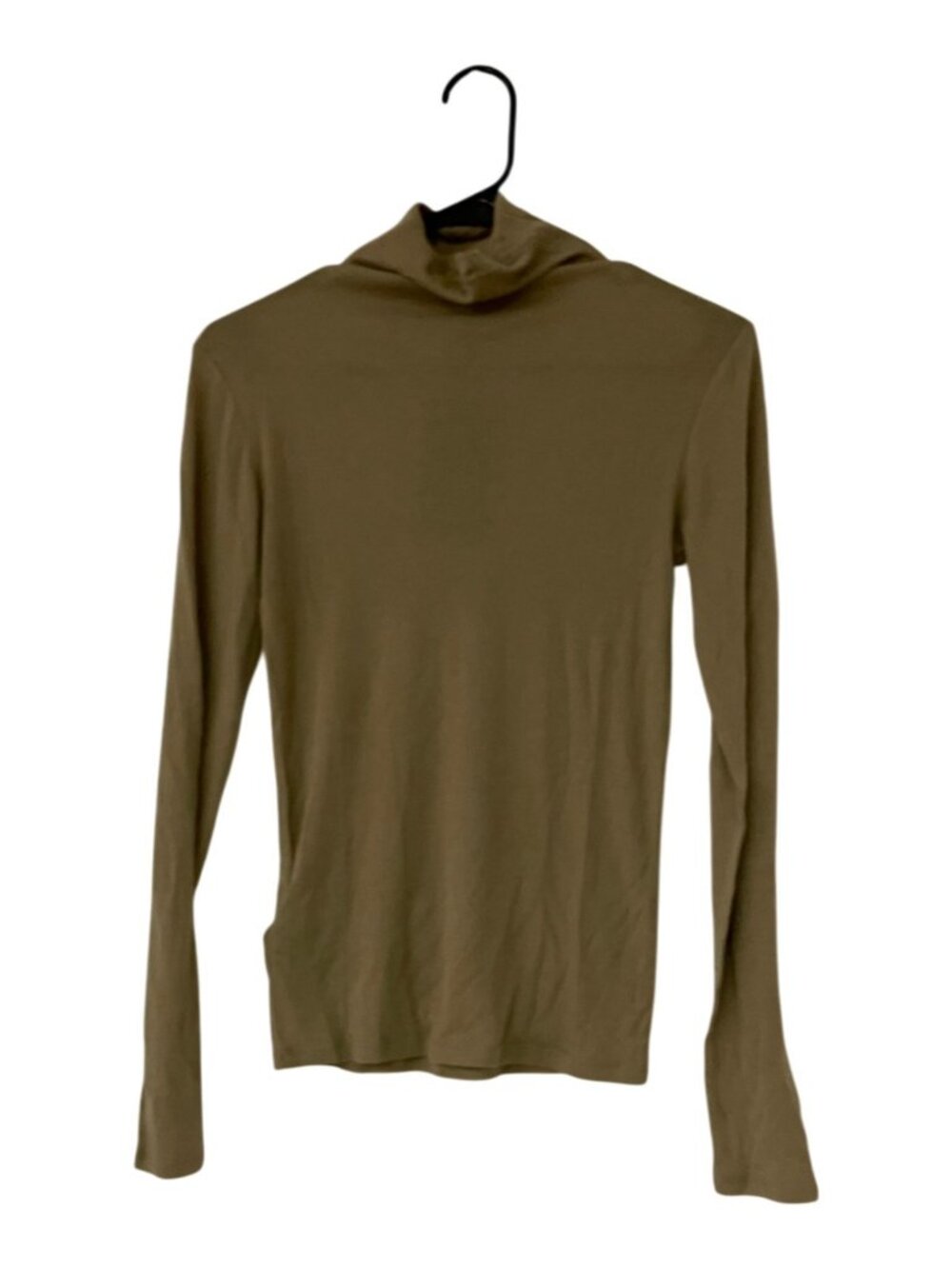 Massimo Dutti Womens Shirt Small Ribbed Brown Long Sleeve Cotton 6277/574 NWT